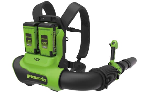 Greenworks 40V BLF451 Cordless Battery Backpack Blower w/ 5.0Ah Battery & Charger